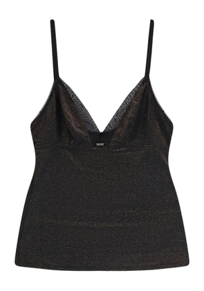 BOSS mesh detail tank top Set - Brown