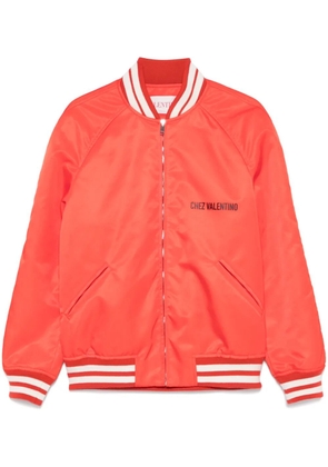 Valentino Garavani Chez-print bomber jacket - Orange