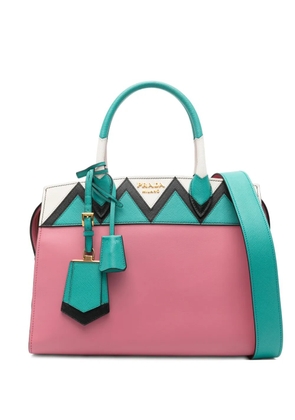 Prada padlock-detail tote bag - Pink