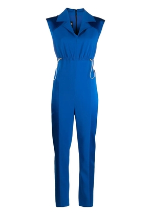 Boutique Moschino sleeveless drawstring jumpsuit - Blue