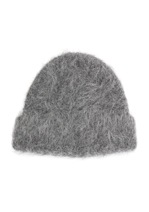 Séfr alpaca wool-blend brushed beanie - Grey
