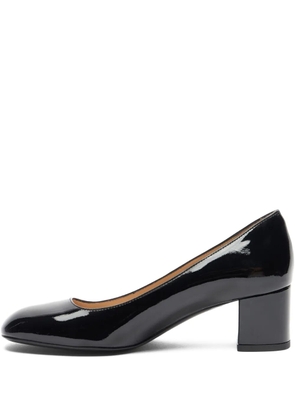 Stuart Weitzman 50mm Maeve 50 patent leather block-heel pumps - Black