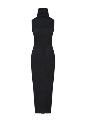 Rick Owens ribbed high-neck maxi dress - Black