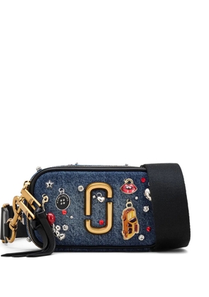 Marc Jacobs Snapshot charm-detail denim crossbody bag - Blue