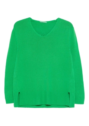 Purotatto V-neck sweater - Green