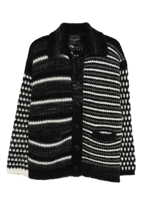Roberto Collina striped cardigan - Black