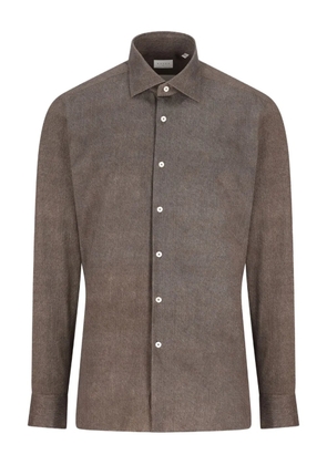 Xacus x Franz Kraler buttoned shirt - Brown