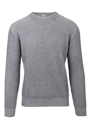 Eleventy crew-neck ribbed sweater - Grey