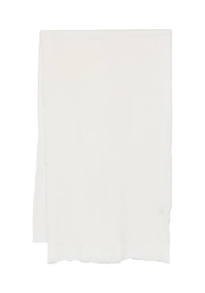 Tagliatore frayed scarf - White