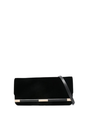 Victoria Beckham 202 velvet bar-detail clutch bag - Black