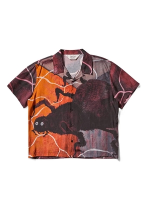 Brain Dead spider-print shirt - Red