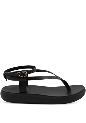 Ancient Greek Sandals strap flat sandals - Black