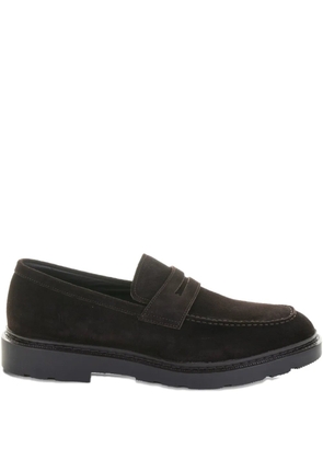 Fratelli Rossetti penny suede loafers - Brown