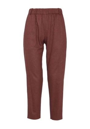 Alysi elastic-waistband pocket trousers - Brown