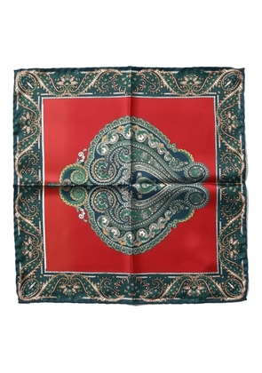 FRANCO BASSI paisley-pattern pocket square - Red