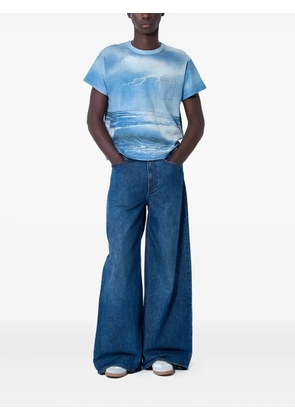 ERL storm-print pocket T-shirt - Blue