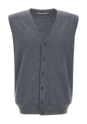 Kangra wool sleeveless cardigan - Grey