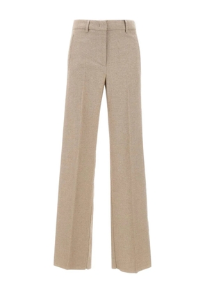 Marella pressed-crease wide-leg trousers - Neutrals
