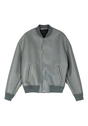 Salvatore Santoro leather bomber jacket - Grey