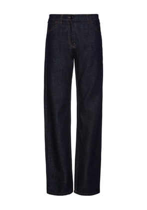 Magda Butrym logo-patch jeans - Blue