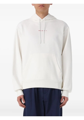 Marni logo-print hoodie - White