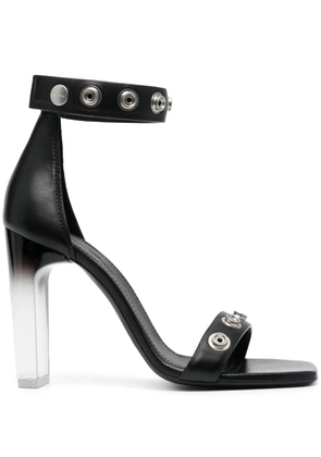 Rick Owens 100mm eyelet-detail sandals - Black