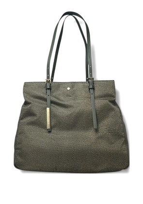 Borbonese abstract-print tote bag - Green