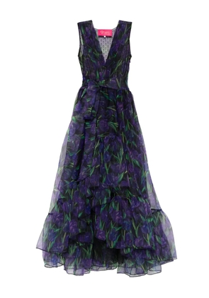 MIAU by Clara Rotescu Coachella ruffled floral dress - Black