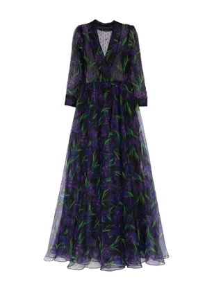 MIAU by Clara Rotescu NYALA polka-dot floral dress - Black