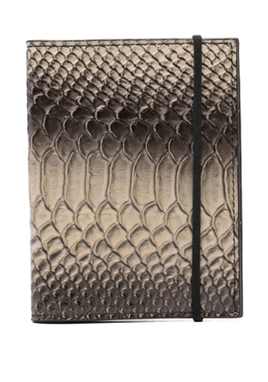 SAPIO snake-effect wallet - Grey