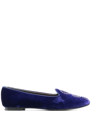 10 CORSO COMO x Castaner Zainab velvet slippers - Blue
