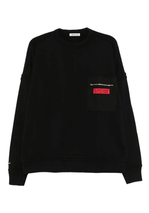 Undercover zipped-pocket cotton sweatshirt - Black