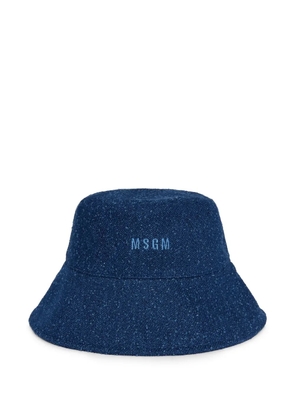 MSGM Bookish bucket hat - Blue