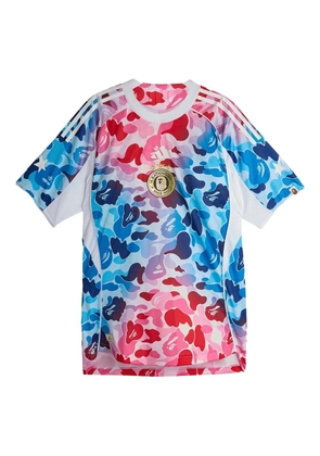 A BATHING APE® x adidas Football graphic-print jersey - White
