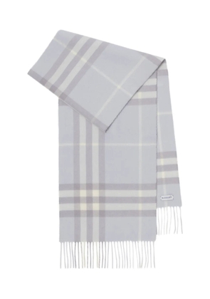 Burberry checked cashmere scarf - Green