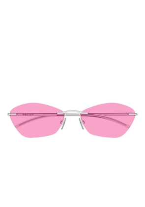 Alexander McQueen Eyewear rimless geometric sunglasses - Silver