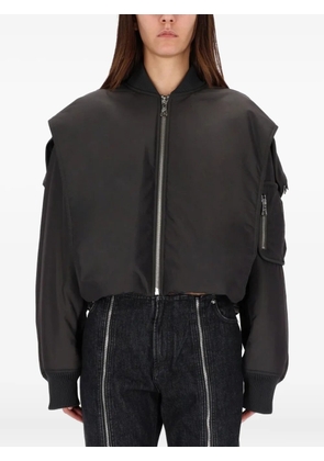 Jean Paul Gaultier zip-fastening bomber jacket - Grey