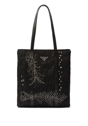 Prada medium Re-Nylon patchwork tote bag - Black