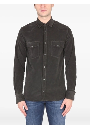 PT Torino pocket corduroy shirt - Brown