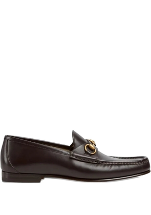 Gucci horsebit leather loafers - Brown