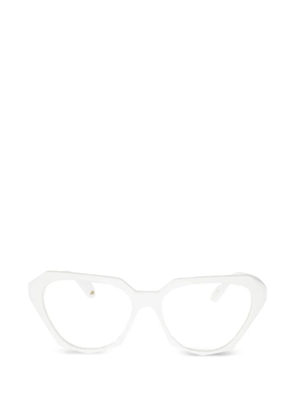 Kador Katrin geometric-frame glasses - White