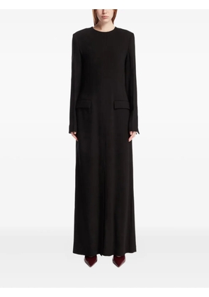 TOTEME long-sleeve maxi dress - Black