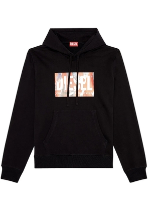 Diesel S-Ginn-Hood-L4 logo-print hoodie - Black