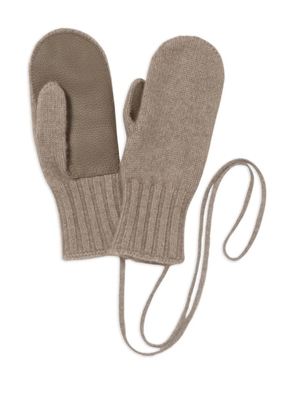 Auralee knit gloves - Neutrals