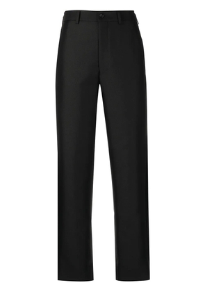 Comme Des Garçons Comme Des Garçons fringed straight-leg tailored trousers - Black