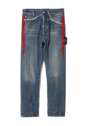 Undercover beaded-detailing trousers - Blue
