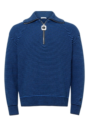 JW Anderson striped zip-up sweater - Blue