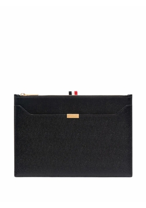 Thom Browne small zipped clutch - Black