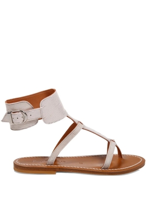 K. Jacques buckle-fastening leather sandals - Neutrals