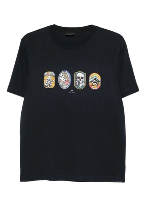 PS Paul Smith four-graphic organic-cotton T-shirt - Blue